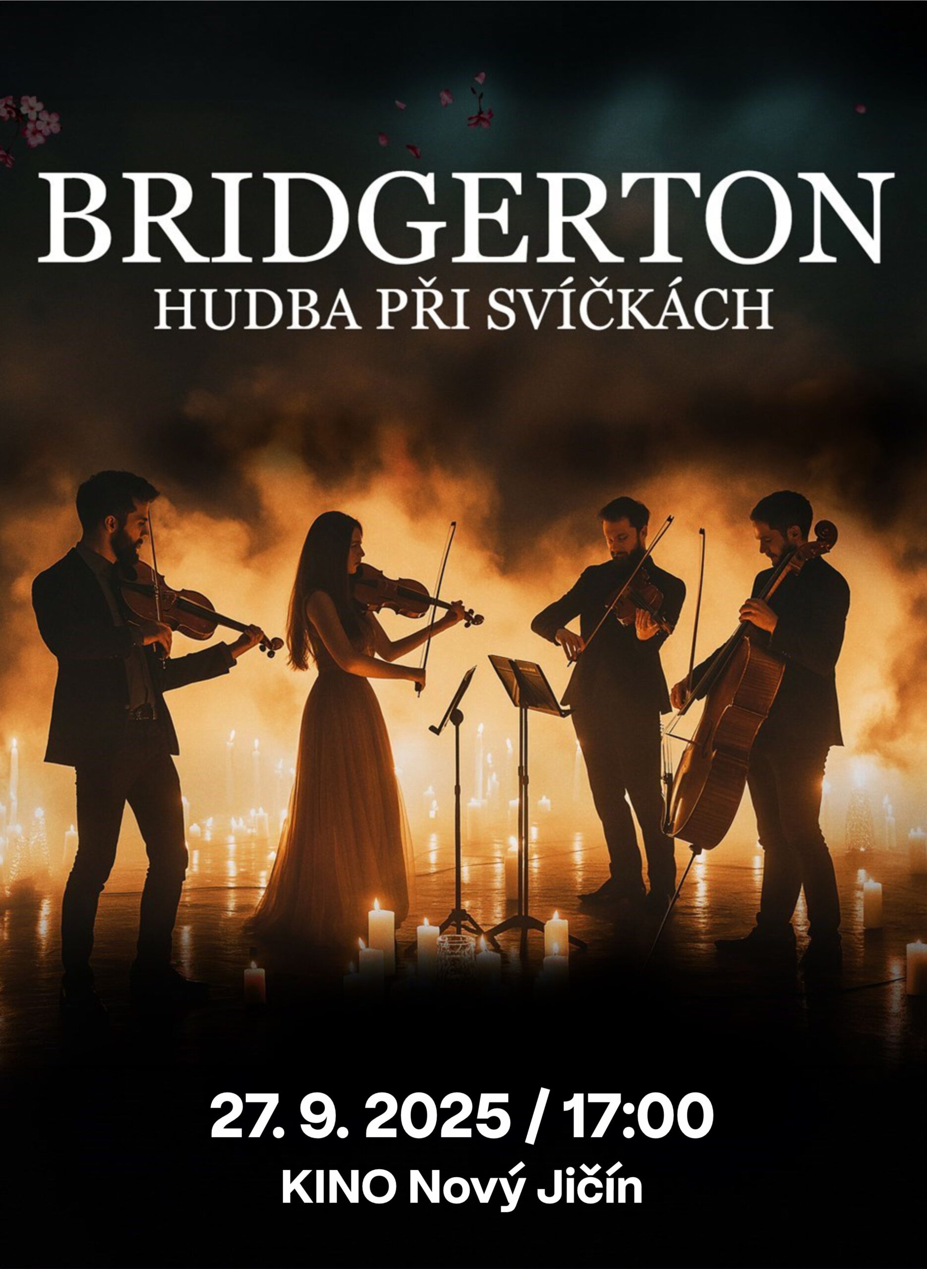 Hudba Bridgerton při svíčkách